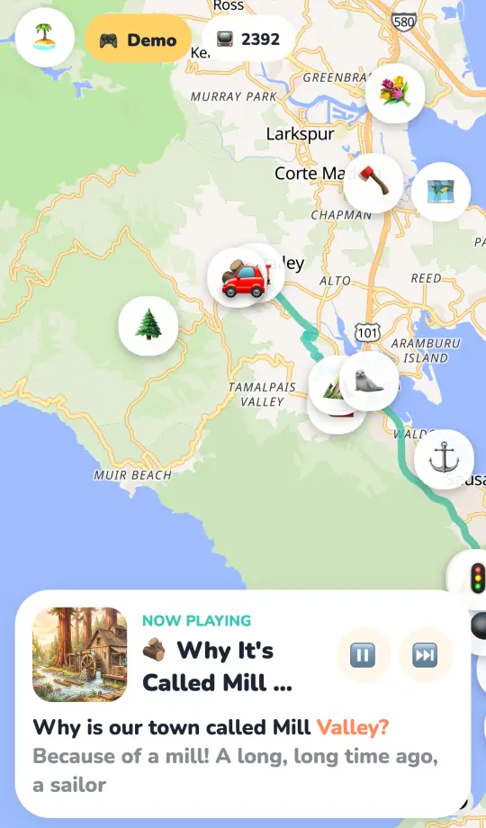 A story playing on the map: Why it's called Mill Valley