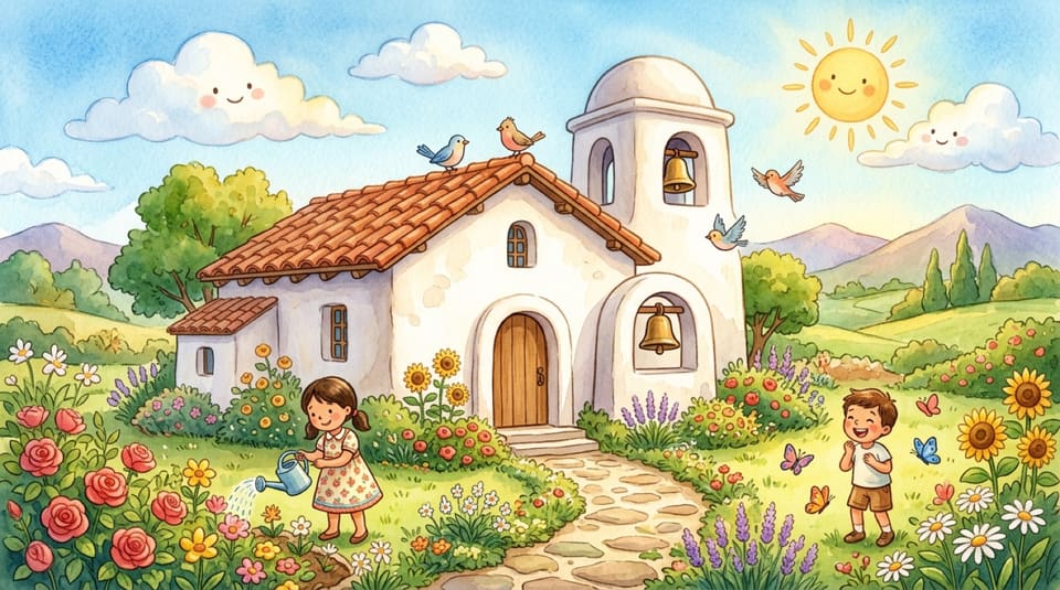 Watercolor illustration for The Sunny Mission
